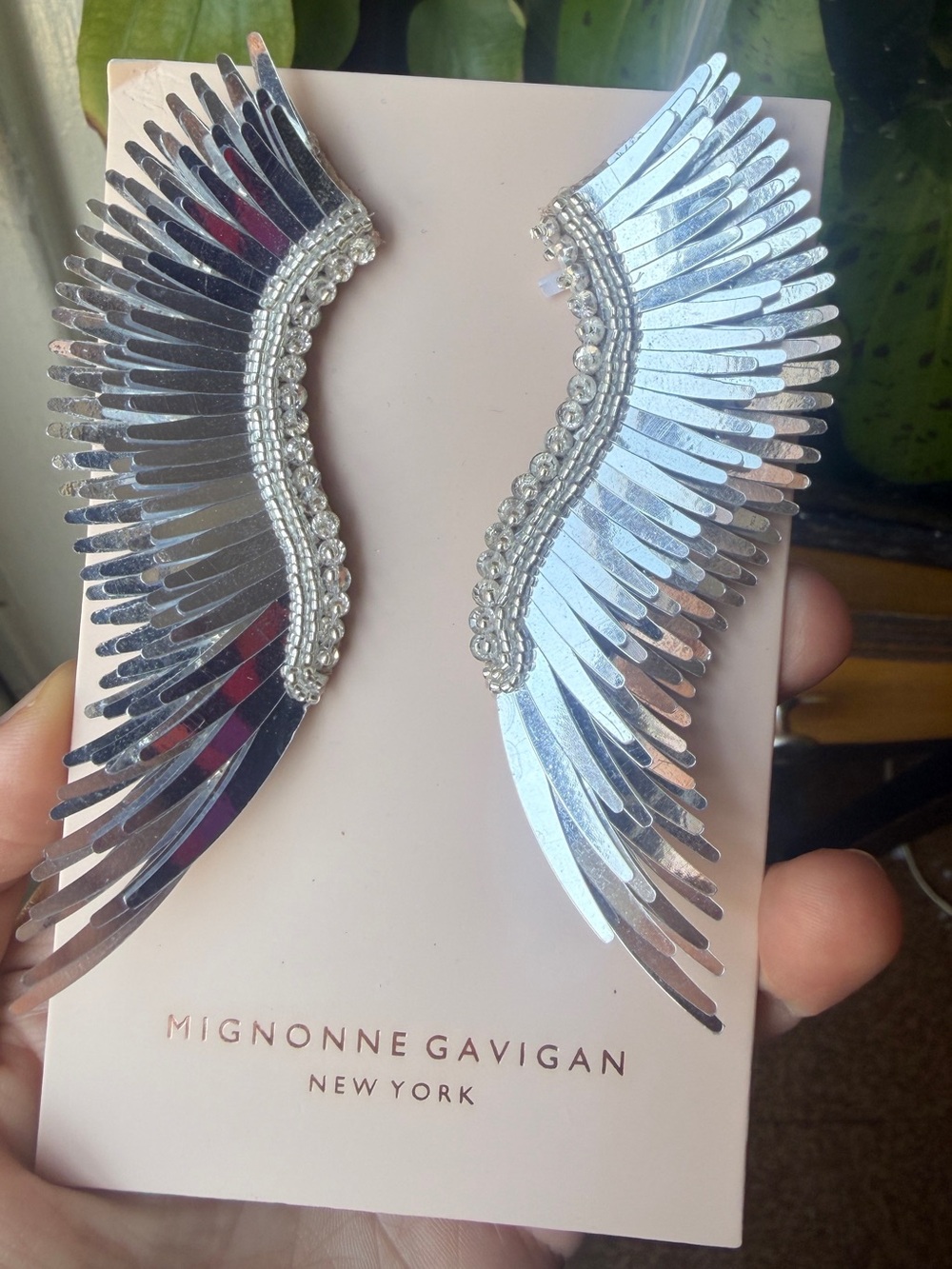 Mignonne Gavigan Silver Wing Earrings (Madeleine)